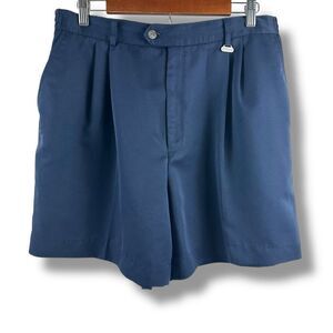 Callaway Golf 16 High Rise Chino Shorts Navy Blue Classic Preppy Country Club